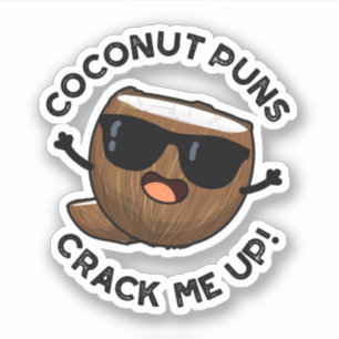 Coconut Puns haalt me op schamel. Sticker
