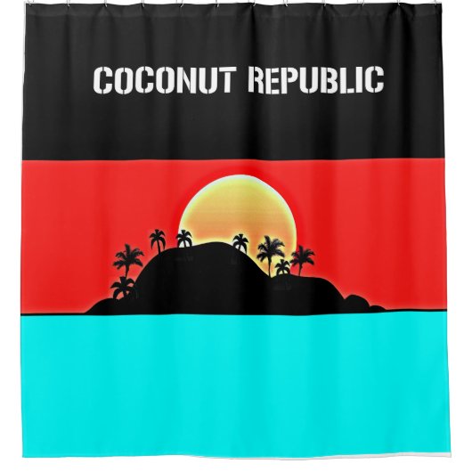 Coconut Republic  Douchegordijn (Voorkant)