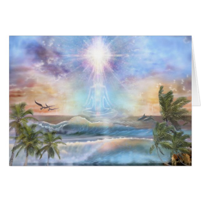 Coconut Sunrise Meditator (Voorkant Horizontaal)