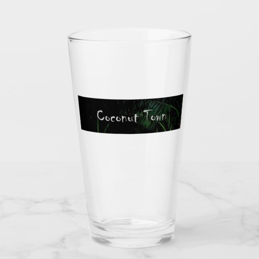 COCONUT TOWN Drink glas (Voorkant)