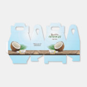 Coconut Tropisch Product Bedankdoosjes (Uitgevouwen)