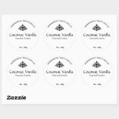 Coconut Vanilla Candle Label Sticker (Vel)