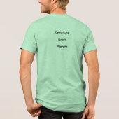 Coconuts Don't Migrate Medieval Physics Tee Tri-Blend Shirt (Achterkant)