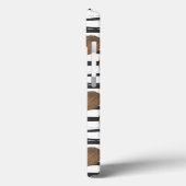 Coconuts on Grunge Stripes Pattern Case-Mate iPhone Case (Achterkant / Links)