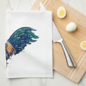 CoCORICO Red Rooster Kitchen Towel Theedoek (Quarter Fold)