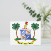 Cocos (Keeling) Islands Coat of arms CC Briefkaart (Staand voorkant)