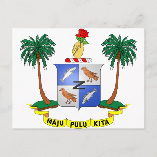 Cocos (Keeling) Islands Coat of arms CC Briefkaart (Voorkant)