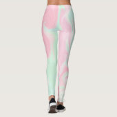 cocosmos galaxy vert nuage rose leggings motifs (Dos)