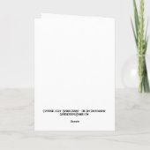 Cocotte et voeux de vacances ! Carte vide (Dos)