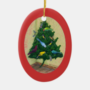 Cocotte kerstboom keramisch ornament