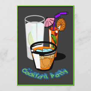 Coctails Cocktail Party-uitnodigingen Kaart