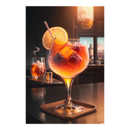 Cóctel Manhattan Foto Afdruk