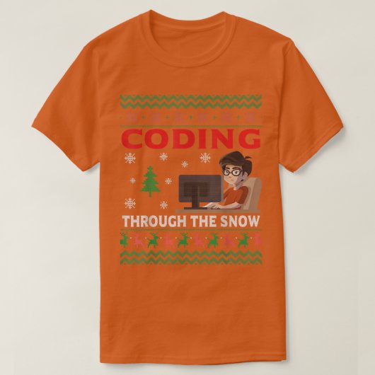 Codage À Travers Le Programmeur Codeur Neige Sweat (Design devant)