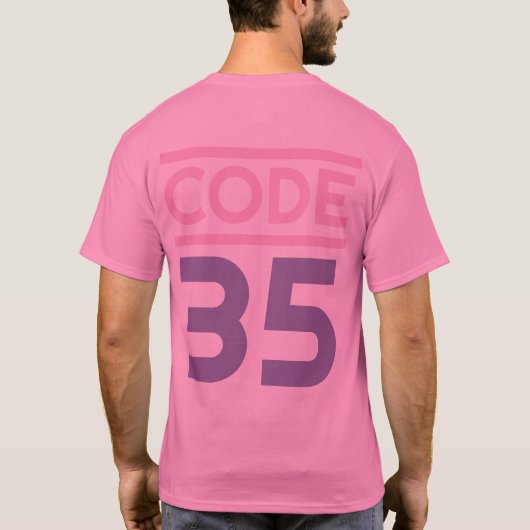 Code 35 t-shirt (Achterkant)