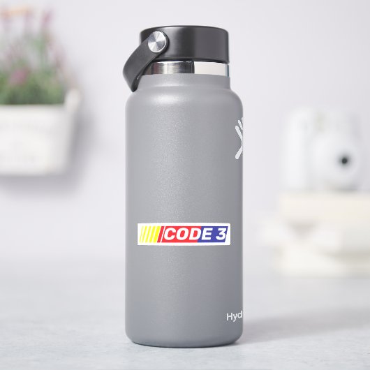 CODE 3 Respons EMS 911 Humor Sticker (HydroFlask)