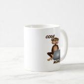 Code aap koffiemok (Voorkant rechts)
