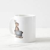 Code aap koffiemok (Voorkant links)
