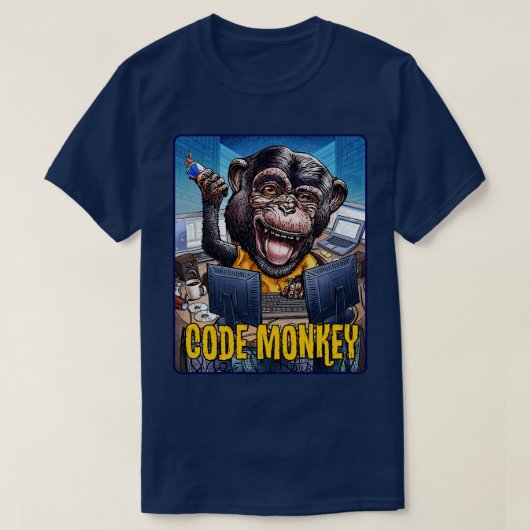 Code aap t-shirt (Design voorkant)