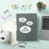 Code aéroport personnalisé - Autocollant vinyle dé (Couverture iPad)