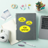 Code aéroport personnalisé - Autocollant vinyle dé (Couverture iPad)