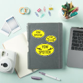 Code aéroport personnalisé - Autocollant vinyle dé (Couverture iPad)
