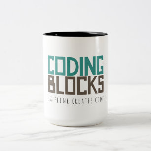 Code affeine Creëer Tweekleurige Koffiemok