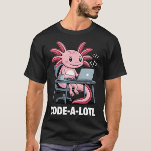 Code-Alotl Grappige Axolotl Voor T-shirt