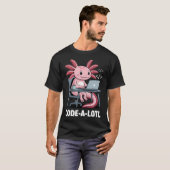 Code-Alotl Grappige Axolotl Voor T-shirt (Voorkant volledig)