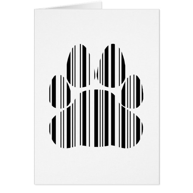 CODE BARRE PATTE DE CHAT Motif d'impression de cod (Devant)