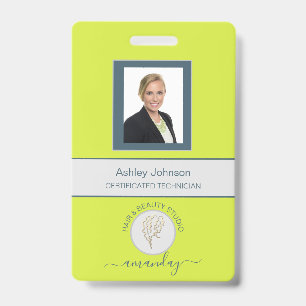 Code-barres - Carte d'identité de la photo Badge