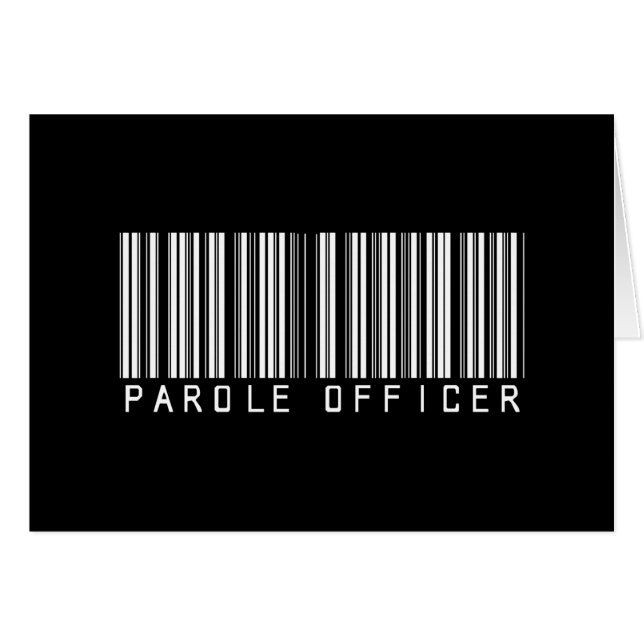 Code barres de dirigeant de liberté conditionnelle (Devant horizontal)