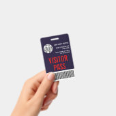 Code-barres du badge visiteur de la société person (Manuel / portable)