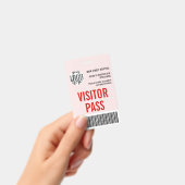 Code-barres du badge visiteur de la société person (Manuel / portable)