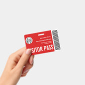 Code-barres du badge visiteur de la société person (Manuel / portable)