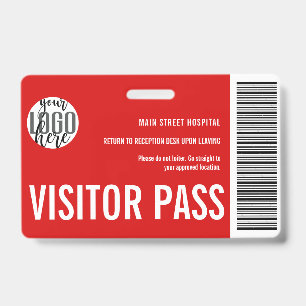 Code-barres du badge visiteur de la société person