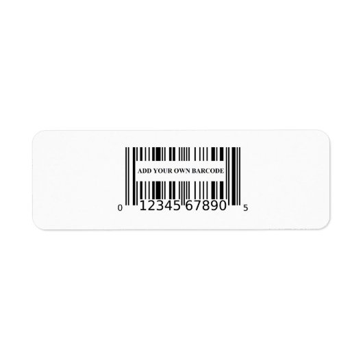 Code Barres Étiquettes de Prix Vente au Détail (Devant)