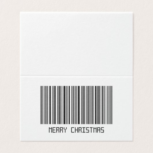 Code-barres Joyeux Noël (Outside Unfolded)
