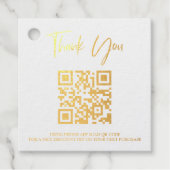*~* Code-barres Merci QR Code étiquette-cadeau d'e (Devant)