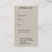 Code-barres    Rendez-vous professionnel (Dos)