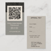 Code-barres    Rendez-vous professionnel (Devant / Derrière)