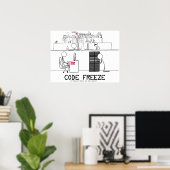 Code Bevriezing Poster (Thuiskantoor)