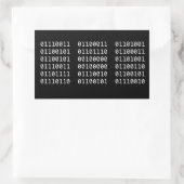 Code binaire autocollant (Sac)