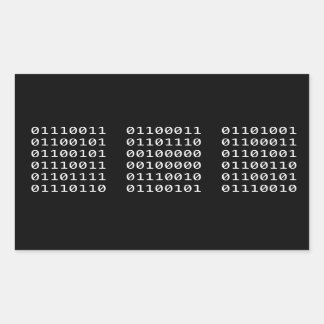 Code binaire autocollant