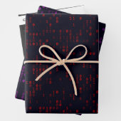 Code binaire Feuilles de papier à enveloppement no (En situation)