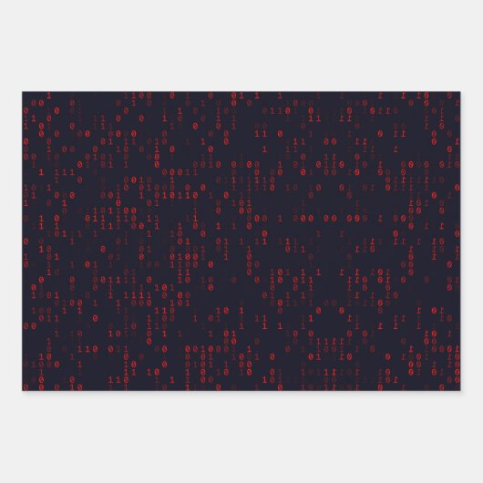 Code binaire Feuilles de papier à enveloppement no (Devant)