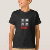 CODE Blooded Coded Computer Programmer Funny T-shirt (Voorkant)