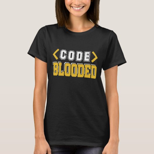 Code Blooded Computer Programmer T-shirt (Voorkant)