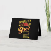 Code Bro Funny Software Engineer Kaart (Voorkant)