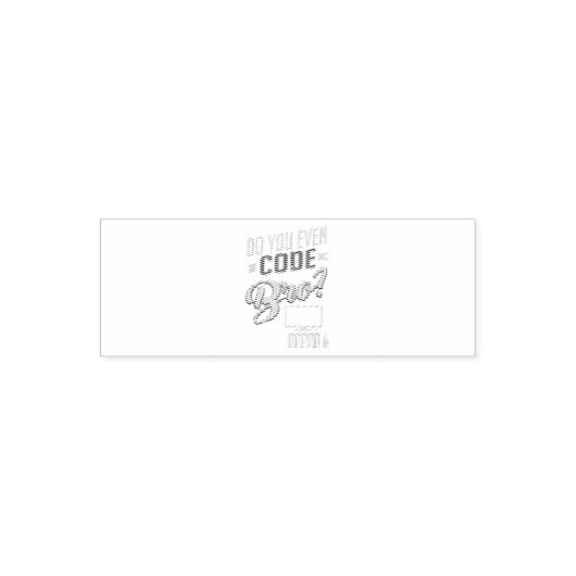 Code Bro Funny Software Engineer Zelfinktende Stempel (Design)