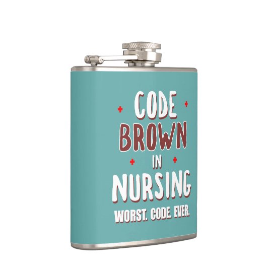 Code Bruin Verpleegkunde Slechtste Code ooit Heupfles (Rechts)